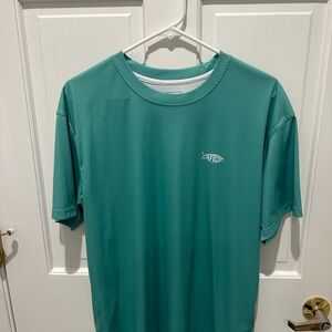 AFTCO Men's Aqua Short Sleeve Tee